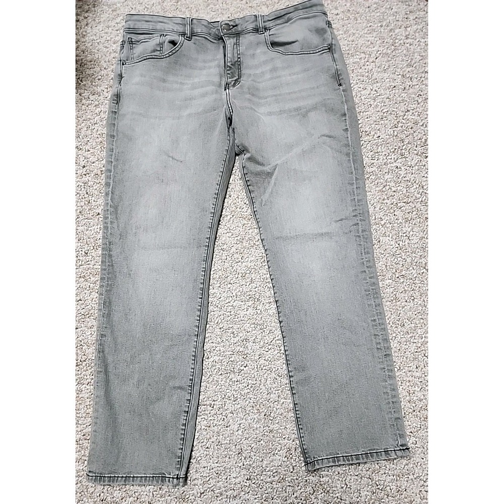 Warp + Weft Jeans ORD Chicago Straight Fit Gray Stretch Mens‎ 38x32